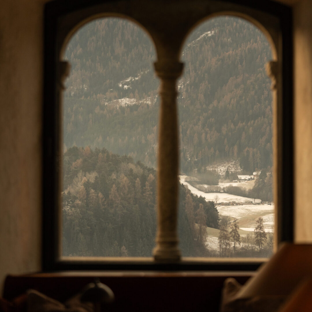 HALL - two arch window view