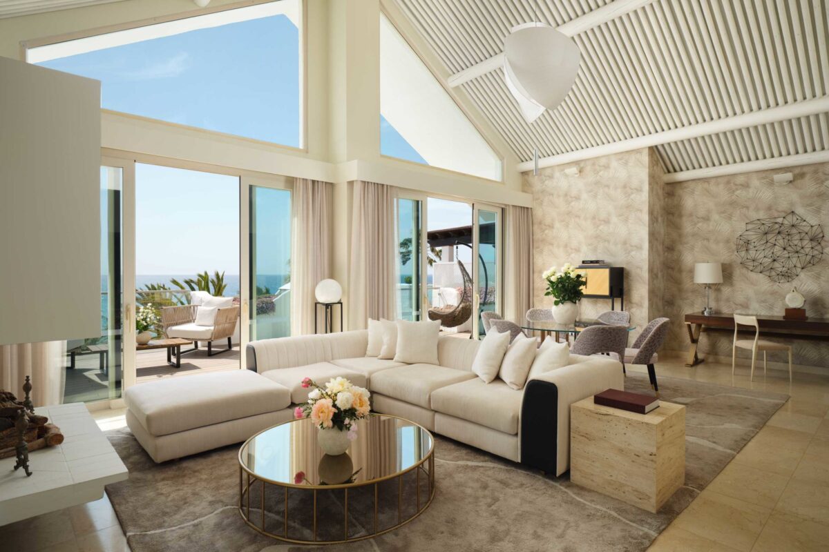 Grand Suite living room at Puente Romano