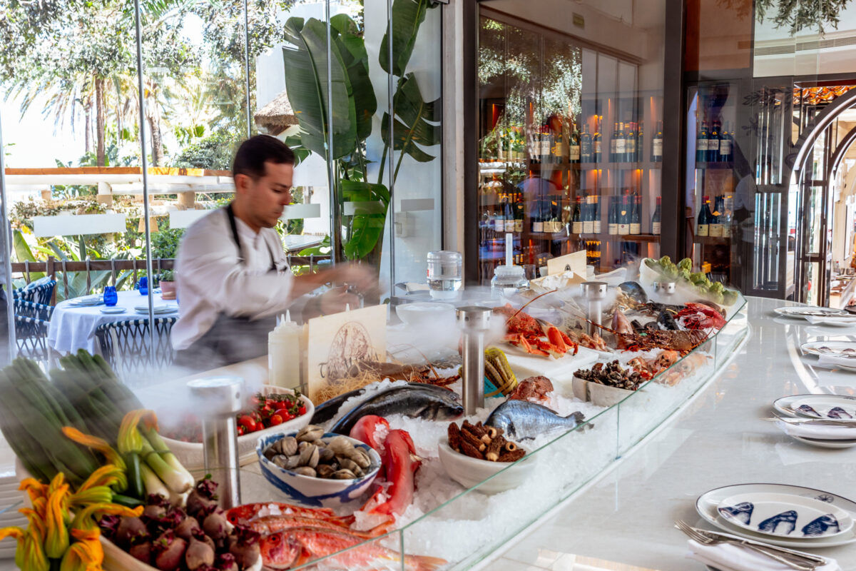 Seafood display at Sea Grill, Puente Romano